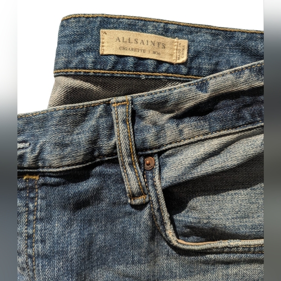 All Saints Cigarette Fit Jeans Men's Size 36x32 - Picture 4 of 4